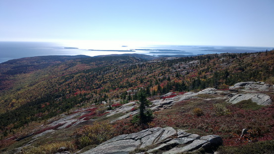   Wanderung im Acadia-Nationalpark  Cadillac Mountain NP  Hiking Trail from Otter Cove to TopWanderung im Acadia-Nationalpark  Cadillac Mountain NP  Hiking Trail from Otter Cove to Top