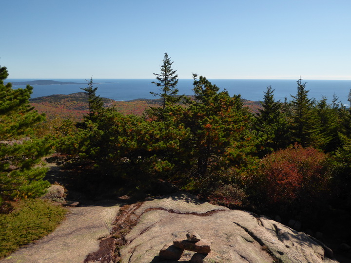 Wanderung im Acadia-Nationalpark  Cadillac Mountain NP  Hiking Trail from Otter Cove to Top