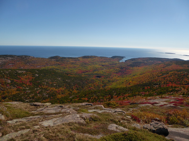 Wanderung im Acadia-Nationalpark  Cadillac Mountain NP  Hiking Trail from Otter Cove to Top