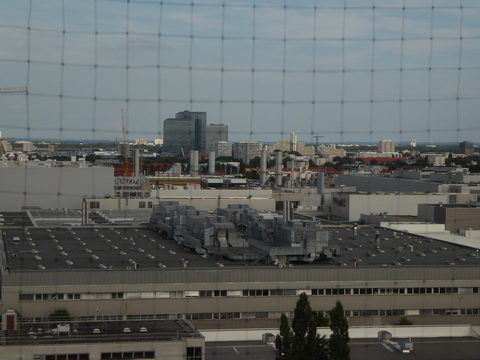 BMW München werk sicht aus Sheraton