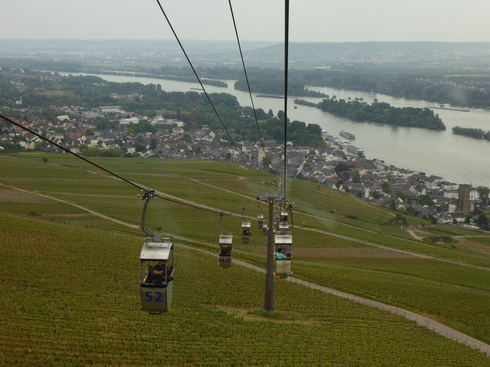 Weinberge Nierderwalddenkmal Seilbahn Assmannshausen Rüdesheim am Rhein