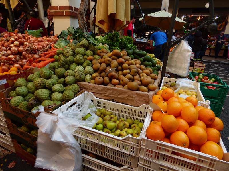 Madeira  Madeira      Funchal  Mercado der Markt die Markthallen in Funchal