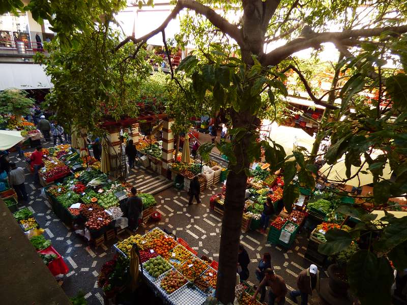 Madeira  Madeira      Funchal  Mercado der Markt die Markthallen in Funchal