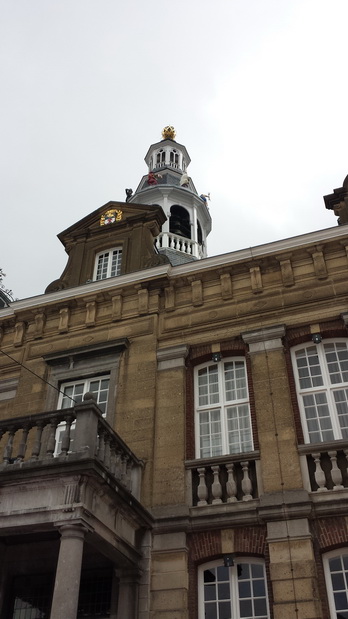 Roermond Maas  Mund der Rur  Marktplatz Kirche