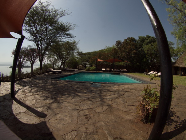 Kenia  Lake Baringo Island Camp  Fisheye 