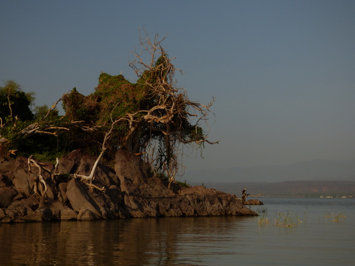  Kenia  Lake Baringo Fisching