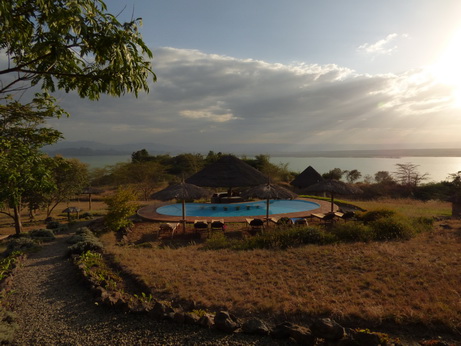 Sunbird Lodge   Lake Elementaita   Kenia   Lodgearea Pool