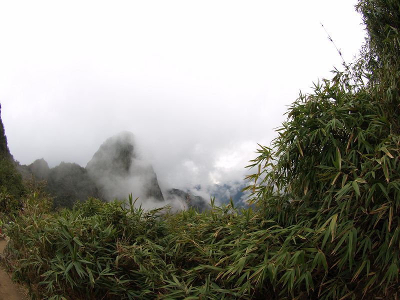 Machu Picchu holy mountain rockformation  Aquas calientes