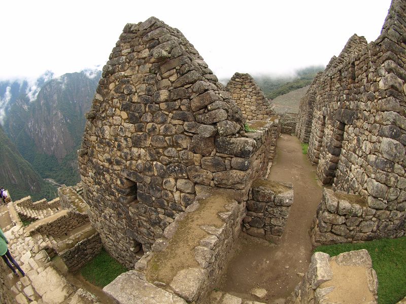 Machu Picchu holy mountain rockformation  Casa de Inca 