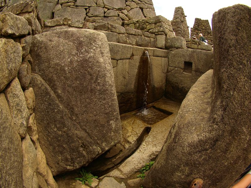 Machu Picchu Ritueller Brunnen Ritual Fountain 