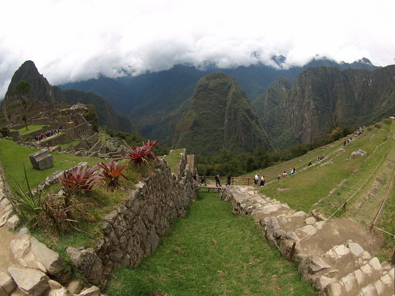 Incabank Machu Treppen Bergtreppen Steile Treppen 