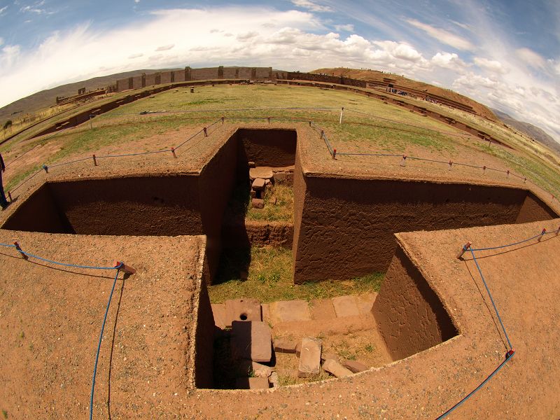 Tiahuanacao Tiwanaku Prä Inka Kultur La Paz Bolivien  Puma Punku Pukara Kultur 