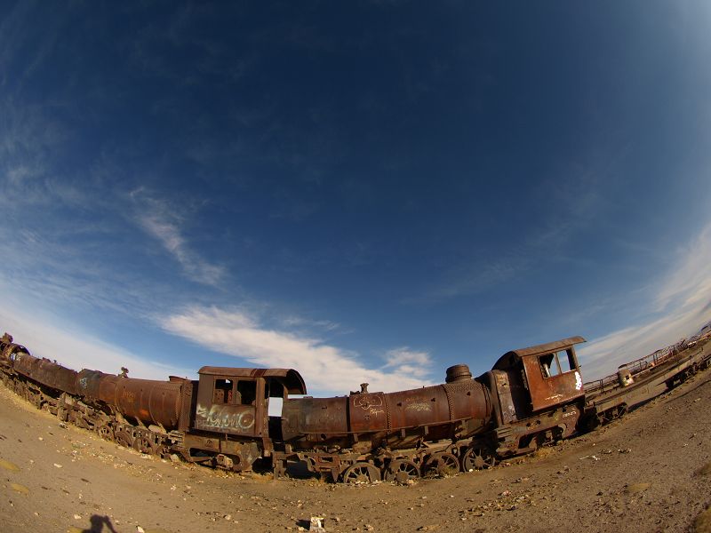 Uyuni Hotel Luna Salada Uyuni Luna Salada Eisenbahn Ferrocarril Train Cementary Oruro