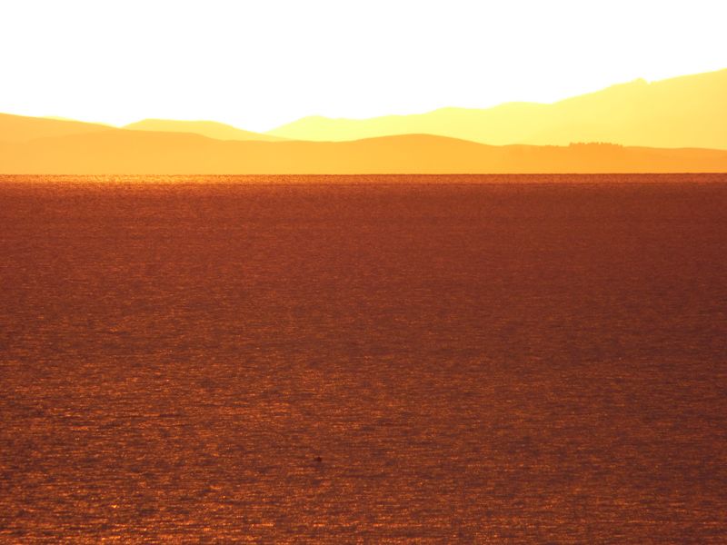 Copacabana  Lago Titicaca Titicacasee sundown