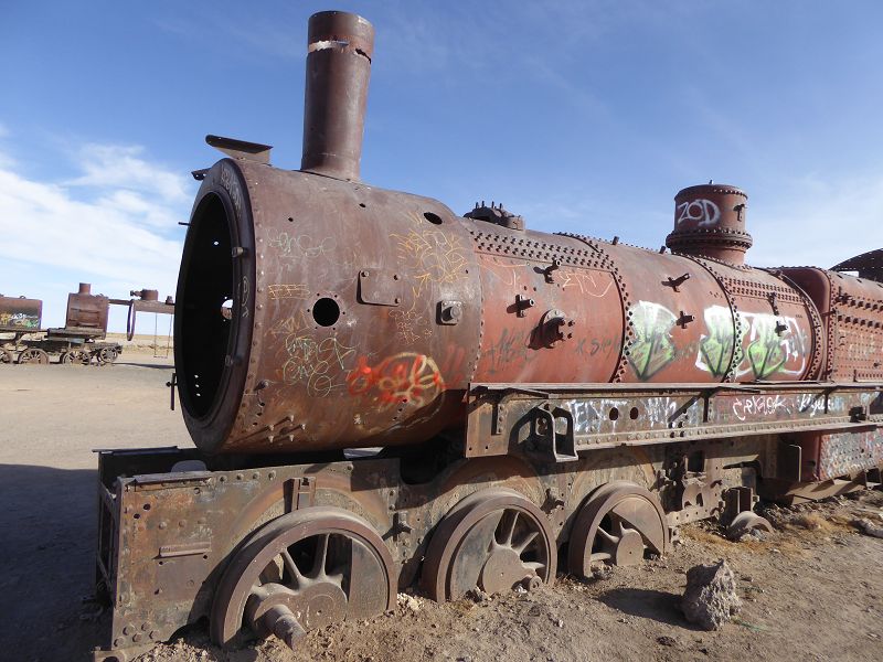 Uyuni Hotel Luna Salada Uyuni Luna Salada Eisenbahn Ferrocarril Train Cementary Oruro