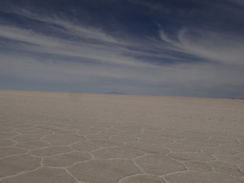 Uyuni Salzstrasse Saltroad Betonsalt Betonharte Piste