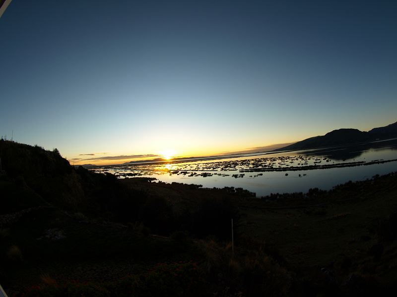 Peru Puno Lago Titicaca Titicacasee Fisheye Casa Andina Peru Puno Lago Titicaca Titicacasee 