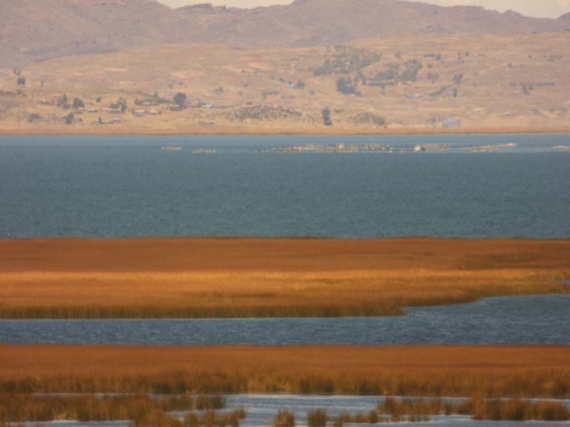 Lago Titicaca Titicacasee Schilfinseln Uros 