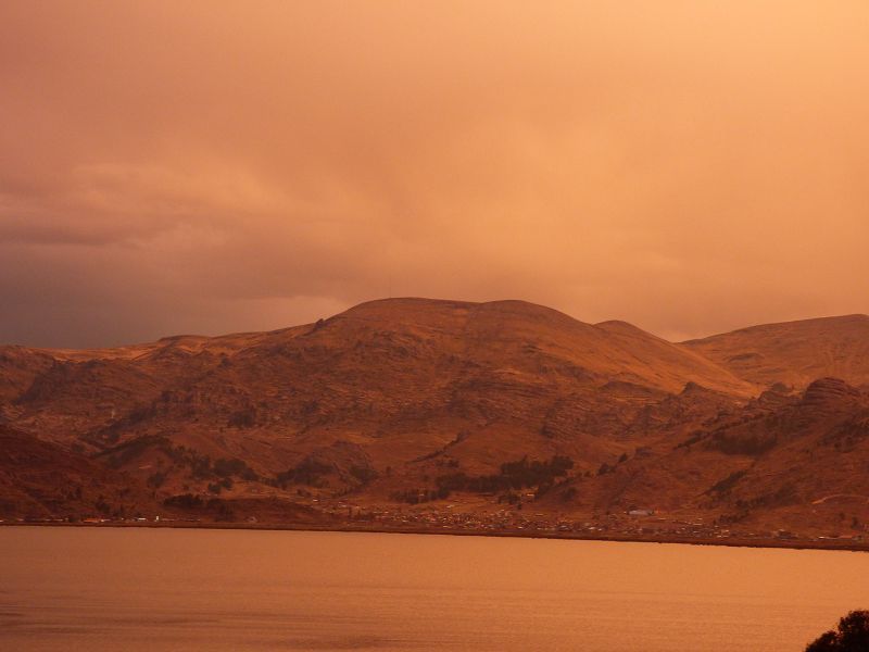 Lago Titicaca Titicacasee Schilfinsen Uros 