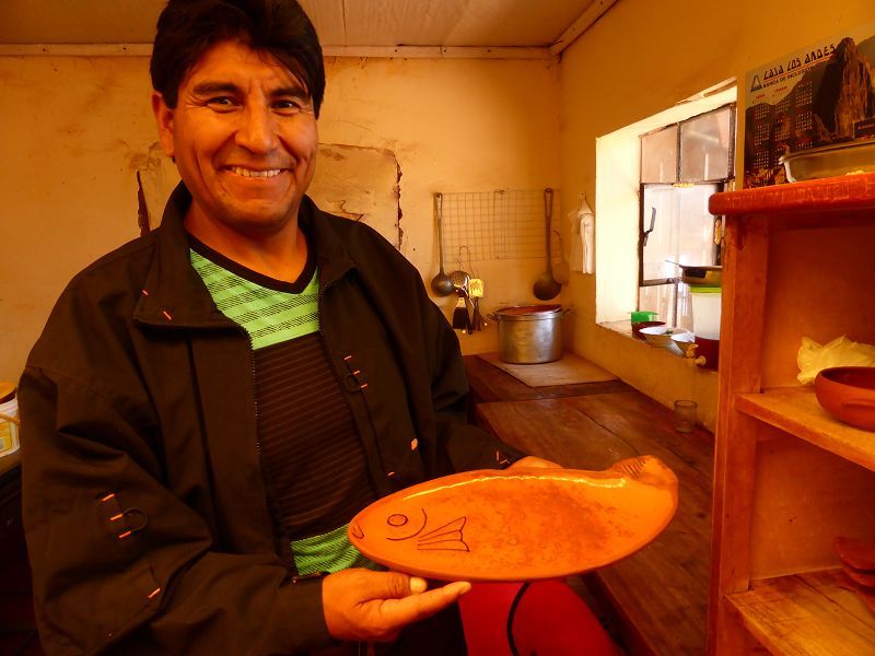 Plato de pescado isla taquile