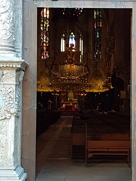   Palma de Mallorca Mallorca Cathedrale gaudi a seu Palma de Mallorca Mallorca La Seu („Bischofssitz“) 