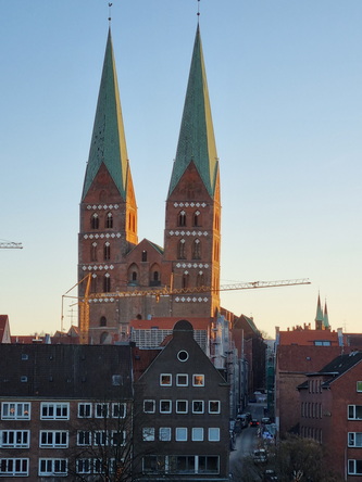 Blick auf Lübeck Hotel Radisson Blu Senator Hotel