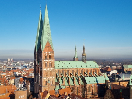  St.petri  Restaurierte evangelische Kirche von 1170 mit Café und Aussichtsturm 