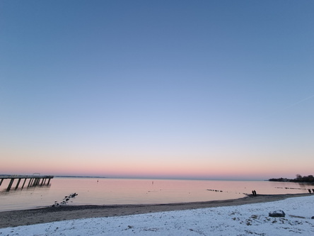 niendorf seaside sundowner at winter