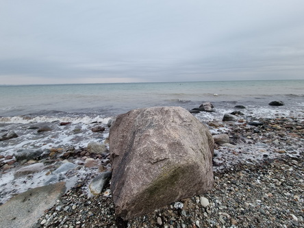 Wanderung Niendorf TraveMünde am vereisten Strand entlang