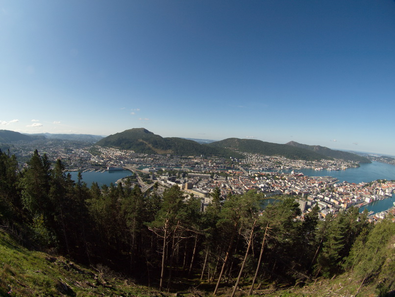 Bergen Hausberg Fløyen Talstation Fløi-Bahn