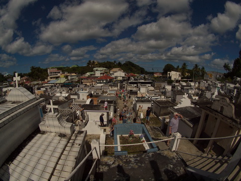 Guadelope Friedhof von Morne-a-l ' eau FisheyeGuadelope Tombs von Morne-a-l ' eau  Fisheye  