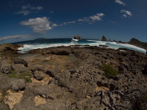 Guadeloupe Pointe des Chteaux Fisheye