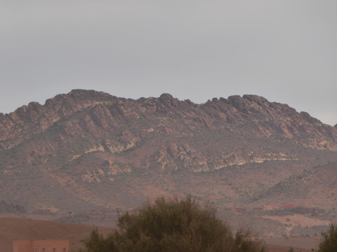  Marokko Agadir Rasbouka Duenen Atlasgebirge (2531 m) im Südwesten Marokkos Antiatlas