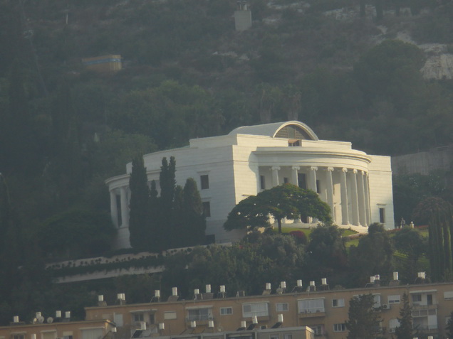 Haifa Hafenstadt Prachtstrasse nach Bahaai  Mausoleum Sderot Ben Gurion Unesco Square