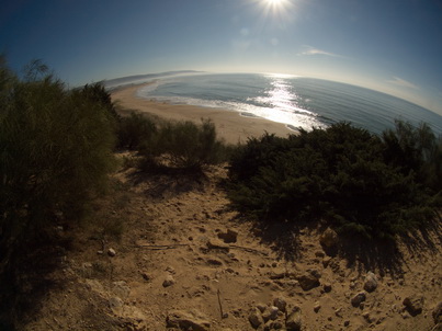   Spanien Cadiz Atlantic La Brena Wanderung BarbateLa Brena Wanderung Los Caños de Meca, dem letzten „Hippiedorf“