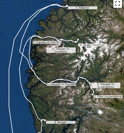 Norwegische Fjorde ab/bis Hamburg 14.06.22