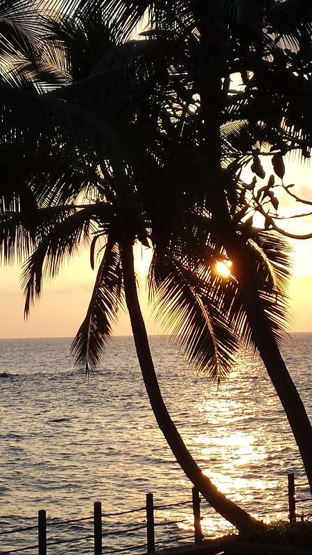 Hilton Northolme Seychelles  Sundowner vom Balkon