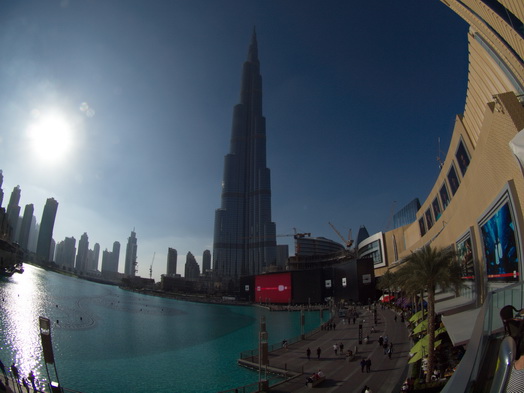 Dubai  Khalifa Fish eye 